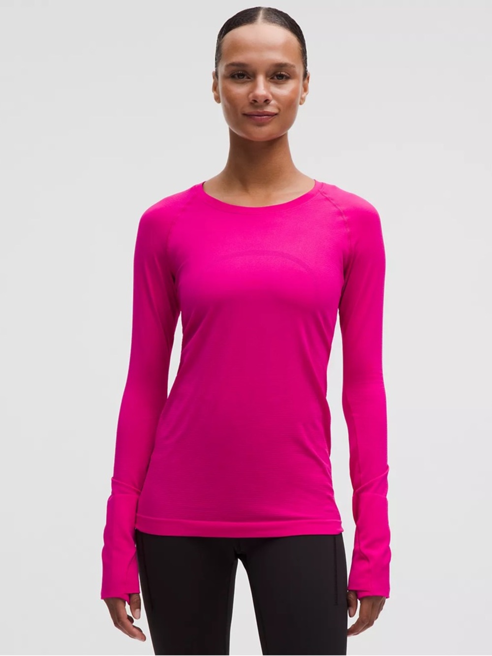 lululemon athletica Women's Long-Sleeve Crew Top - Hot Pink